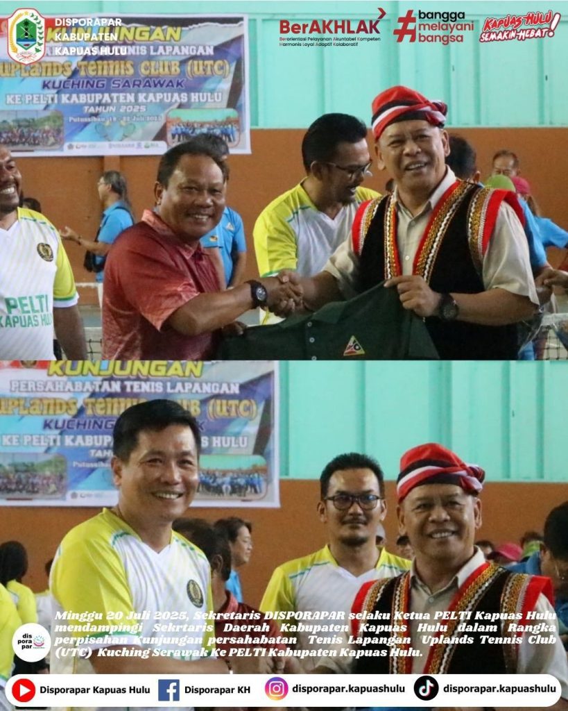 Uplands Tennis Club (UTC) Kuching Sarawak Melakukan Kunjungan Muhibah Ke PELTI Kapuas Hulu